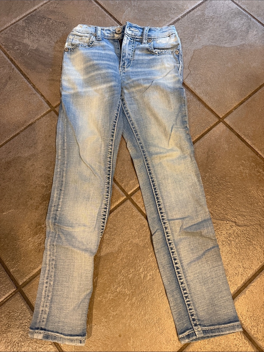 BKE Light Wash Kids Skinny Jeans